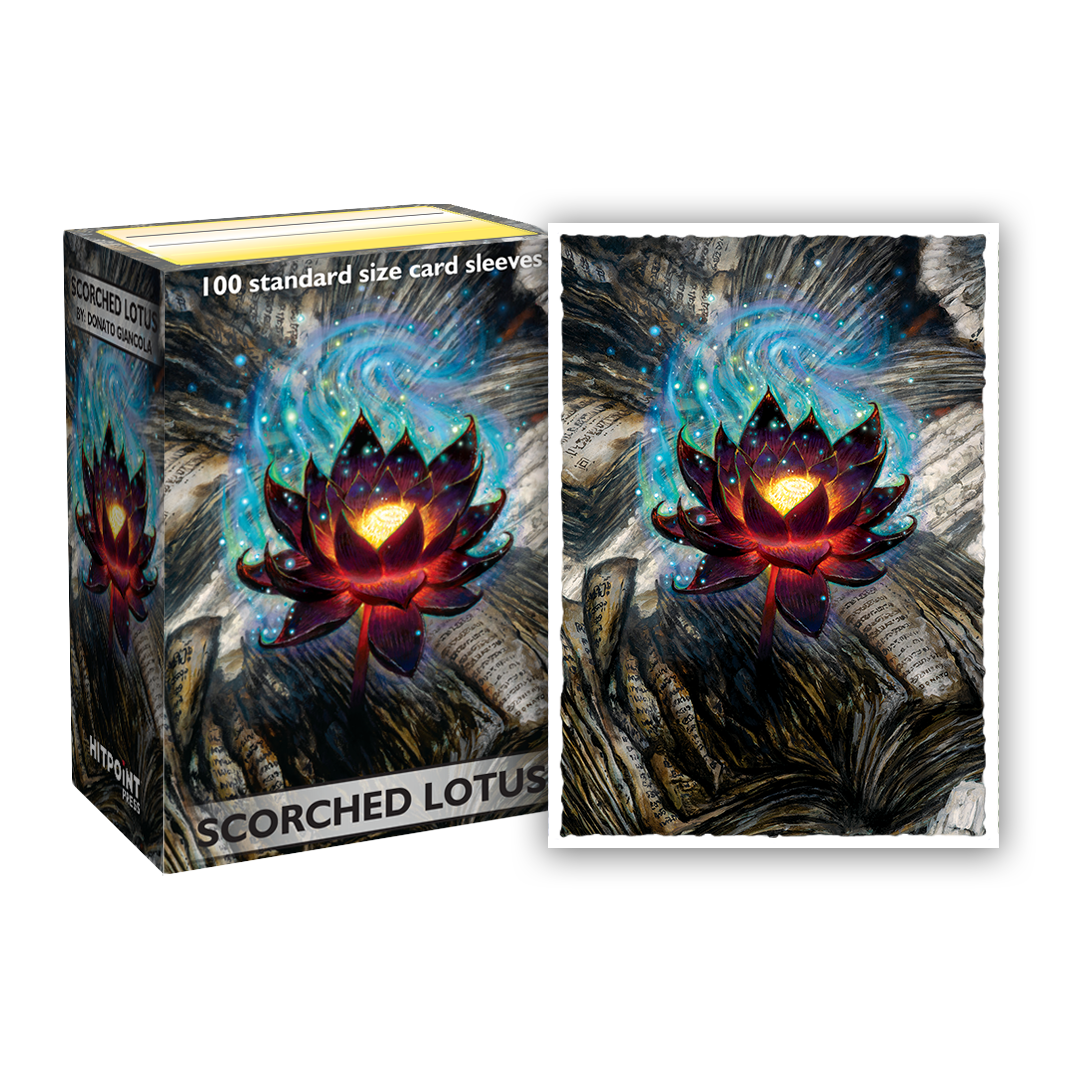 Dragon Shield: Matte Art Sleeves - Scorched Lotus 100ct Dragon Shield: Matte Art Sleeves - Scorched Lotus 100ct