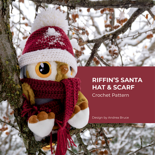 Riffin's Santa Hat & Scarf Crochet Pattern (PDF)