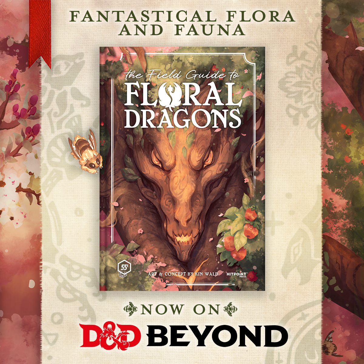The Field Guide to Floral Dragons launches on D&D Beyond