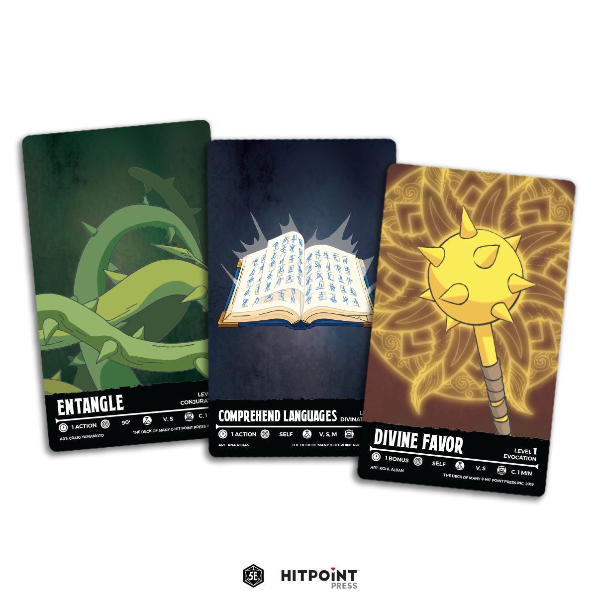 The Deck of Many Animated Spells: Level 1, A-F - Hit Point Press