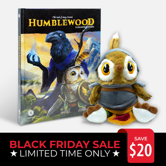 Humblewood Book + Riffin Plushie Bundle