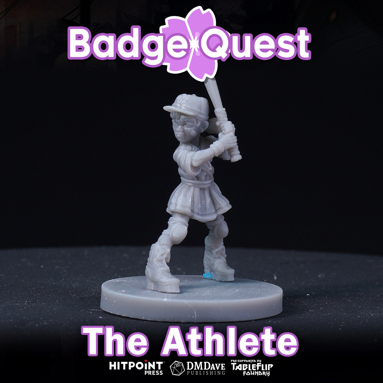 Badge Quest - Athlete Brave Blossom (Digital STL)