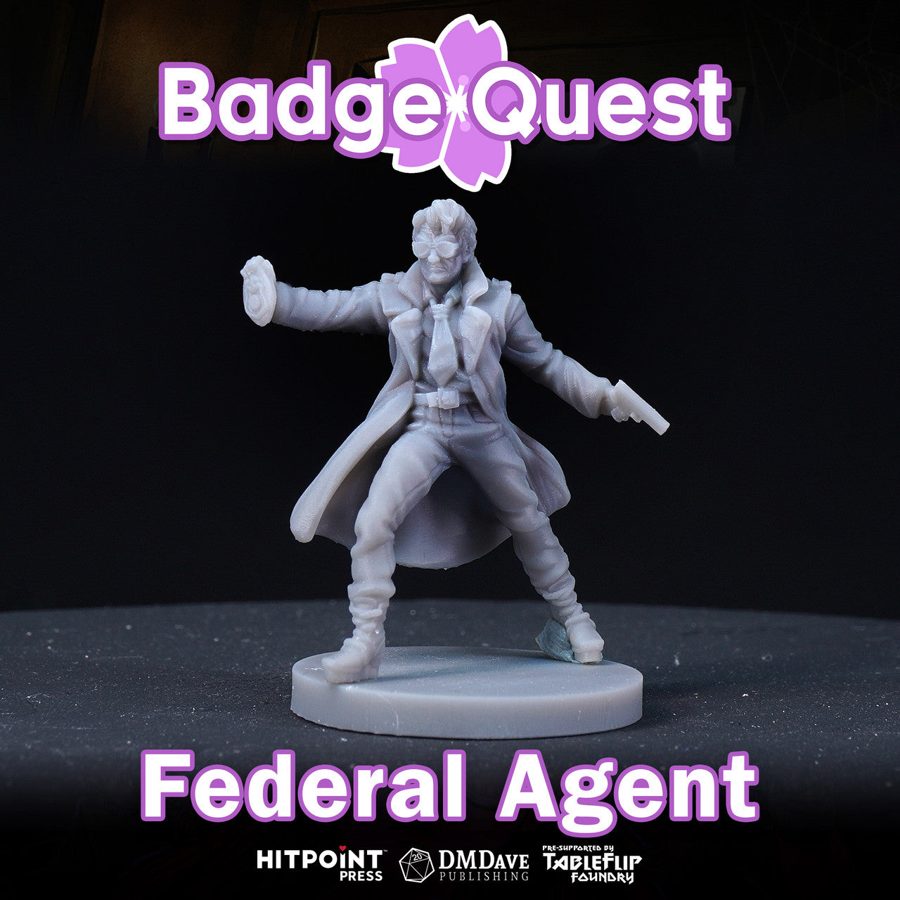 Badge Quest - Federal Agent (Digital STL)