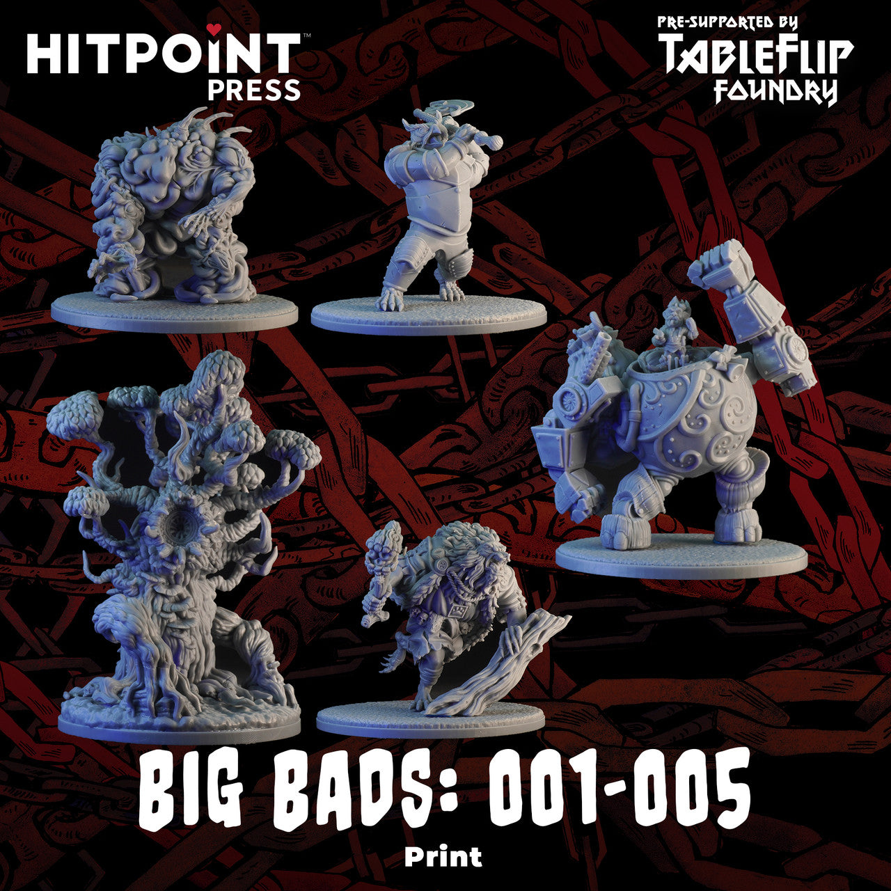 Big Bads - Miniature Bundle 1-5 (Digital STL)