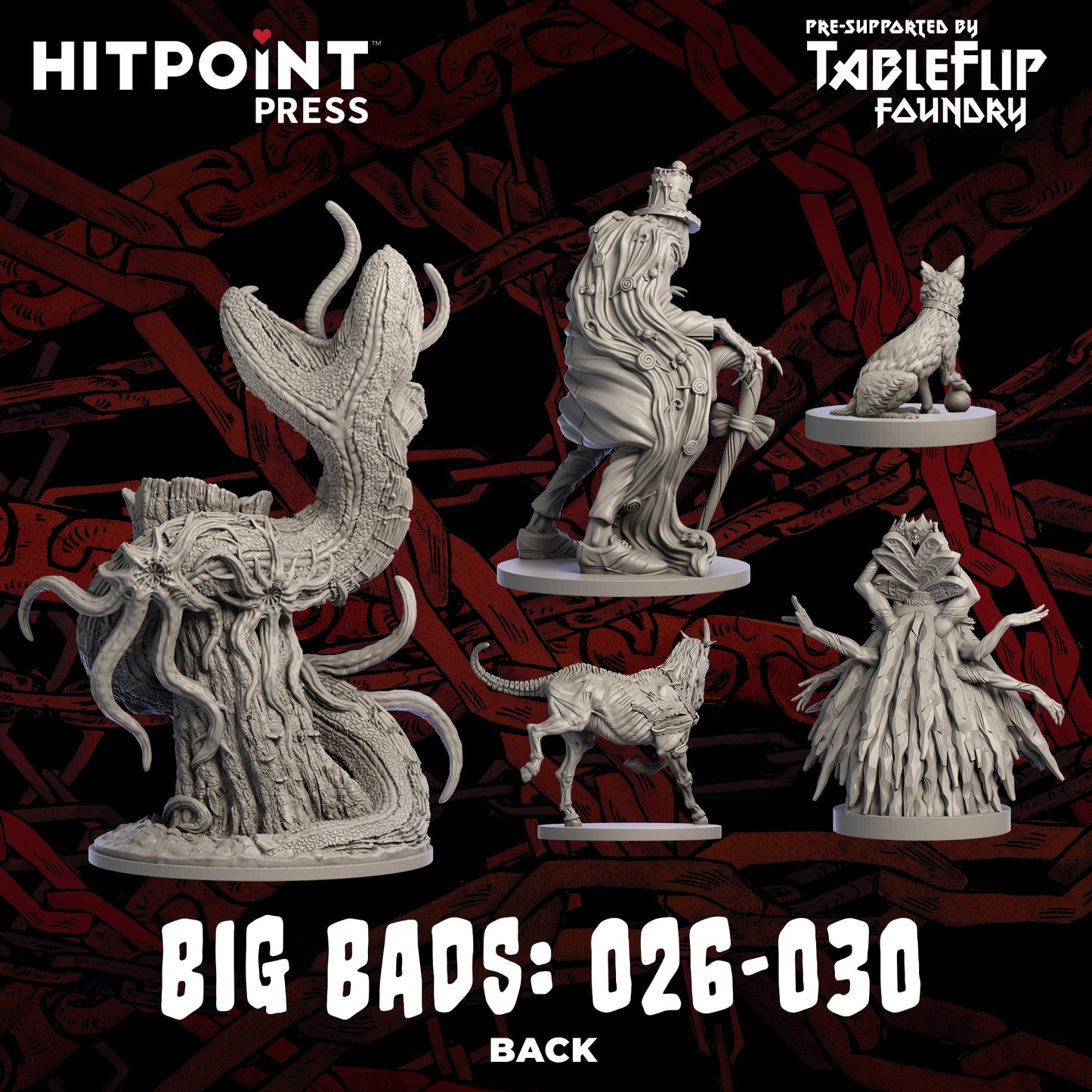 Big Bads - Miniature Bundle 26-30 (Digital STL)