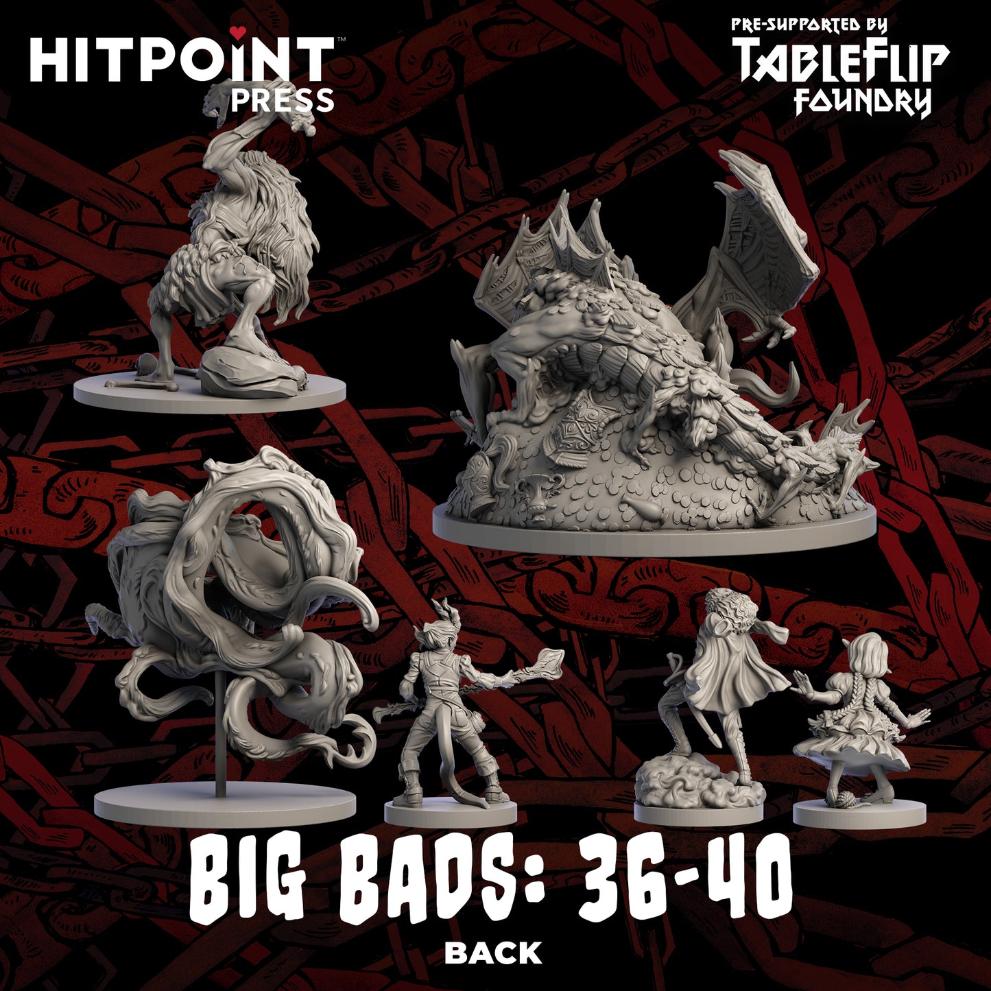 Big Bads - Miniature Bundle 36-40 (Digital STL)