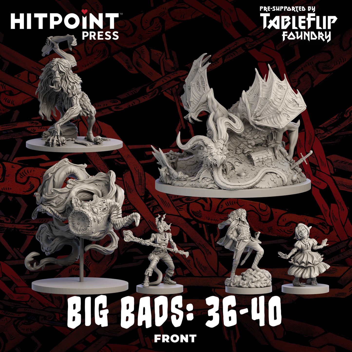 Big Bads - Miniature Bundle 36-40 (Digital STL)