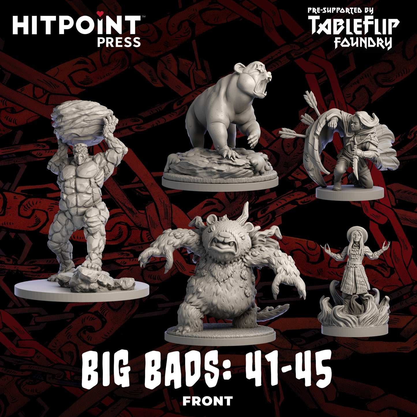 Big Bads - Miniature Bundle 41-45 (Digital STL)