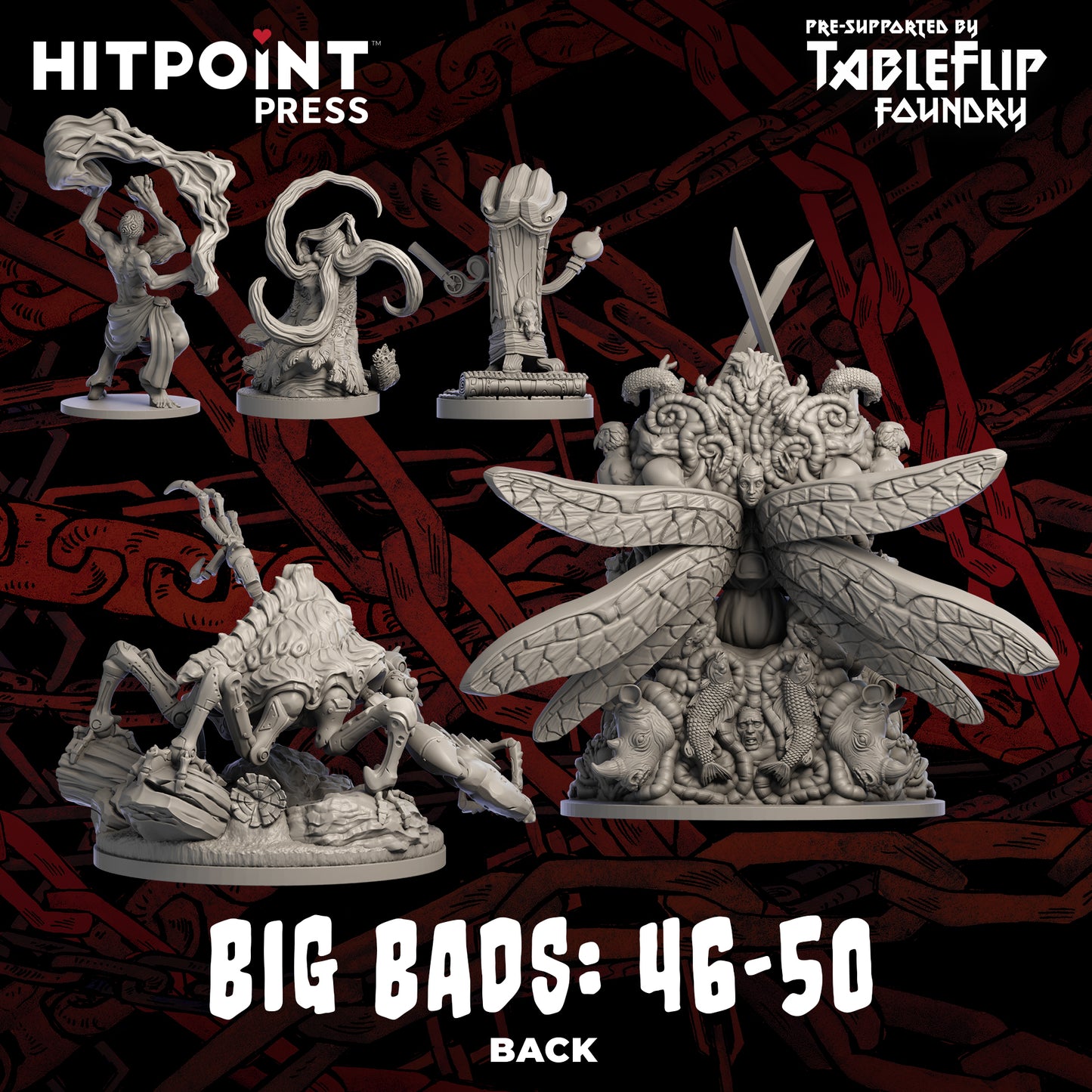 Big Bads - Miniature Bundle 46-50 (Digital STL)