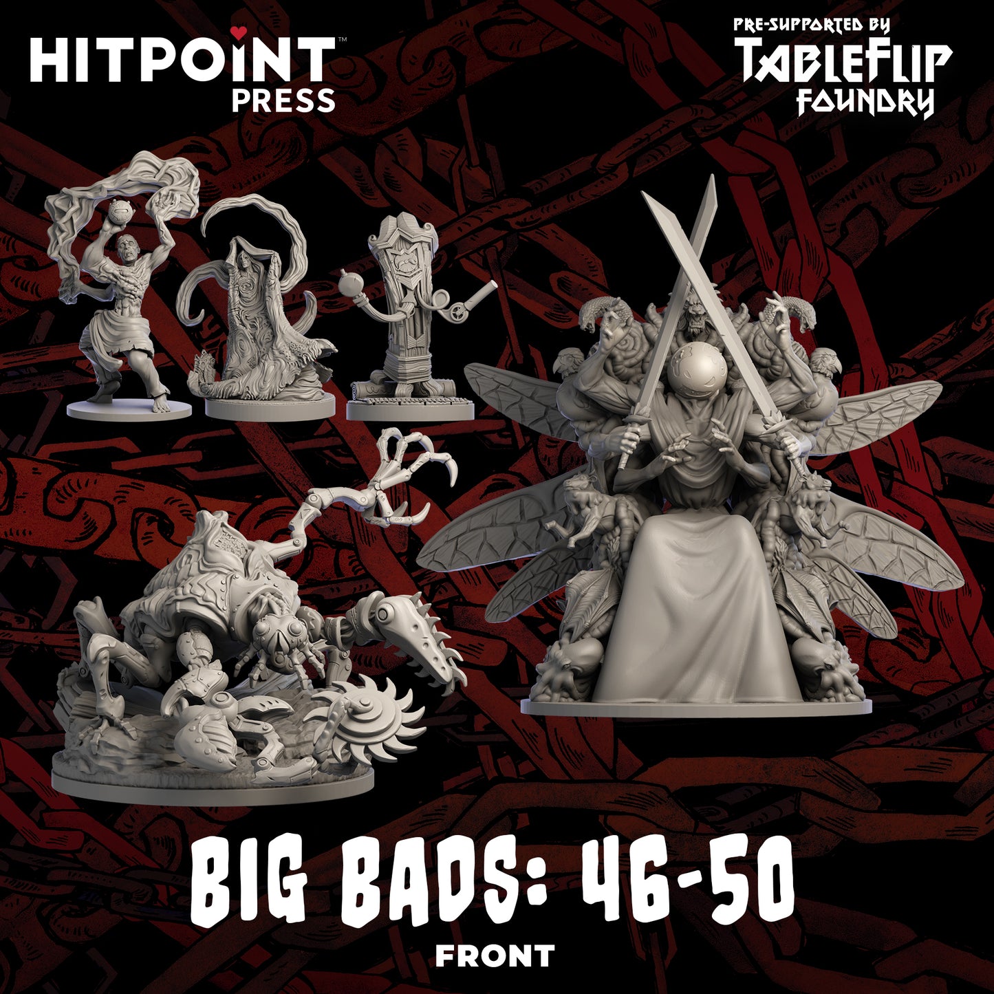 Big Bads - Miniature Bundle 46-50 (Digital STL)