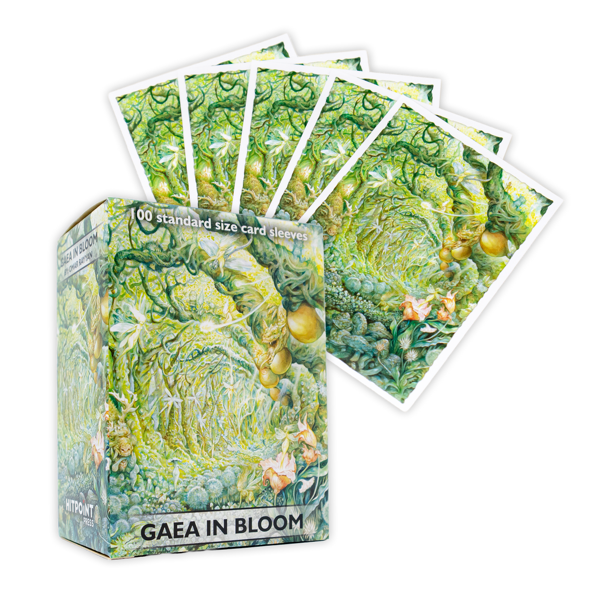 Dragon Shield Matte Sleeves (100) - Gaea In Bloom Hit Point Press Dragon Shield Matte Sleeves (100) - Gaea In Bloom Hit Point Press