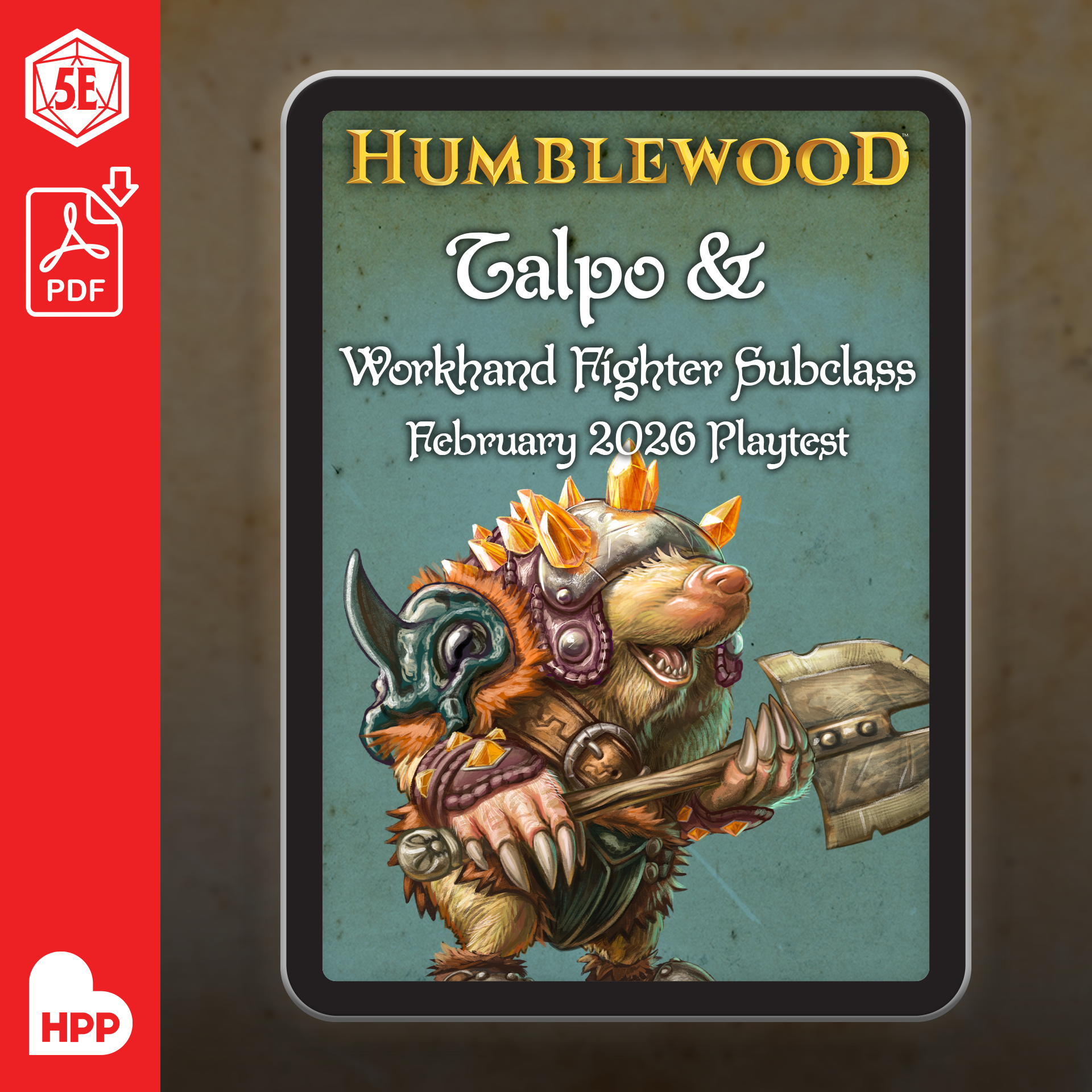 Humblewood Beta: Talpo & Workhand Fighter Subclass (PDF) – Hit Point Press