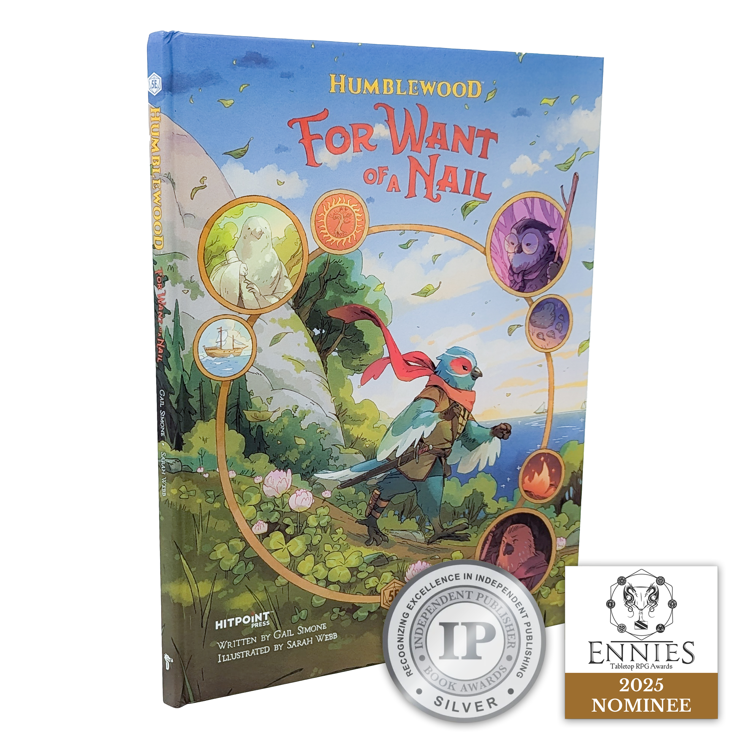 A book with different kinds of drawn birds on the cover arranged in smaller. circular frames, around another b