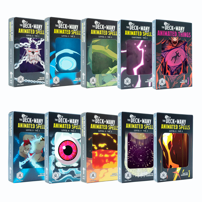 Animated Spells Reference Cards for 5e – Hit Point Press