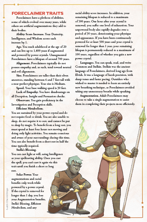 Fool's Gold: Foreclaimer Race Preview (PDF)