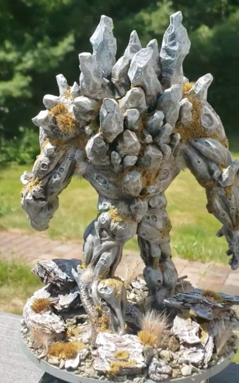 Astromythos - Asteroid Golem (Polycephalos) Miniature