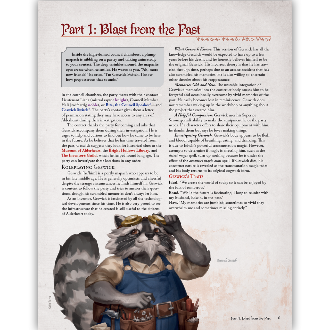 Humblewood: Mapach Out of Time (PDF)