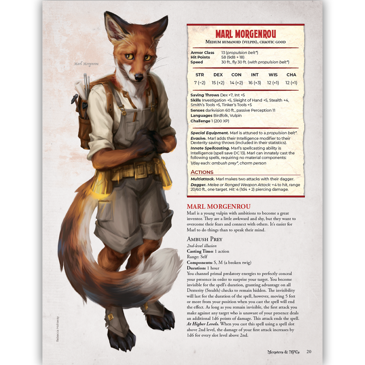 Mapach Ranger Dnd Humblewood: Mapach Out of Time (PDF) - Hit Point Press