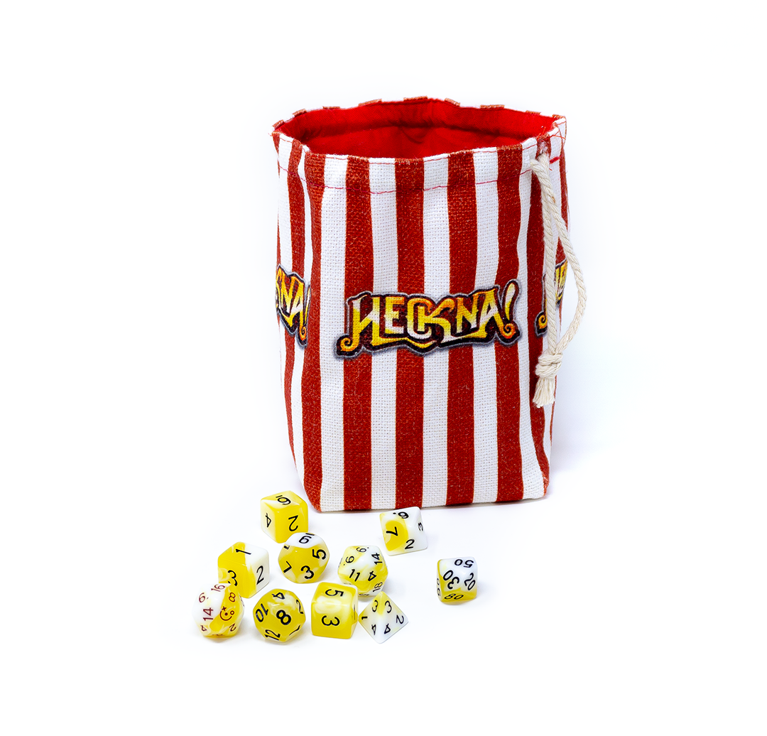 BUNDLE: Heckna! Popcorn Dice & Bag