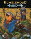 Cover of 'Humblewood Beyond the Canopy' with fantasy creatures and text.