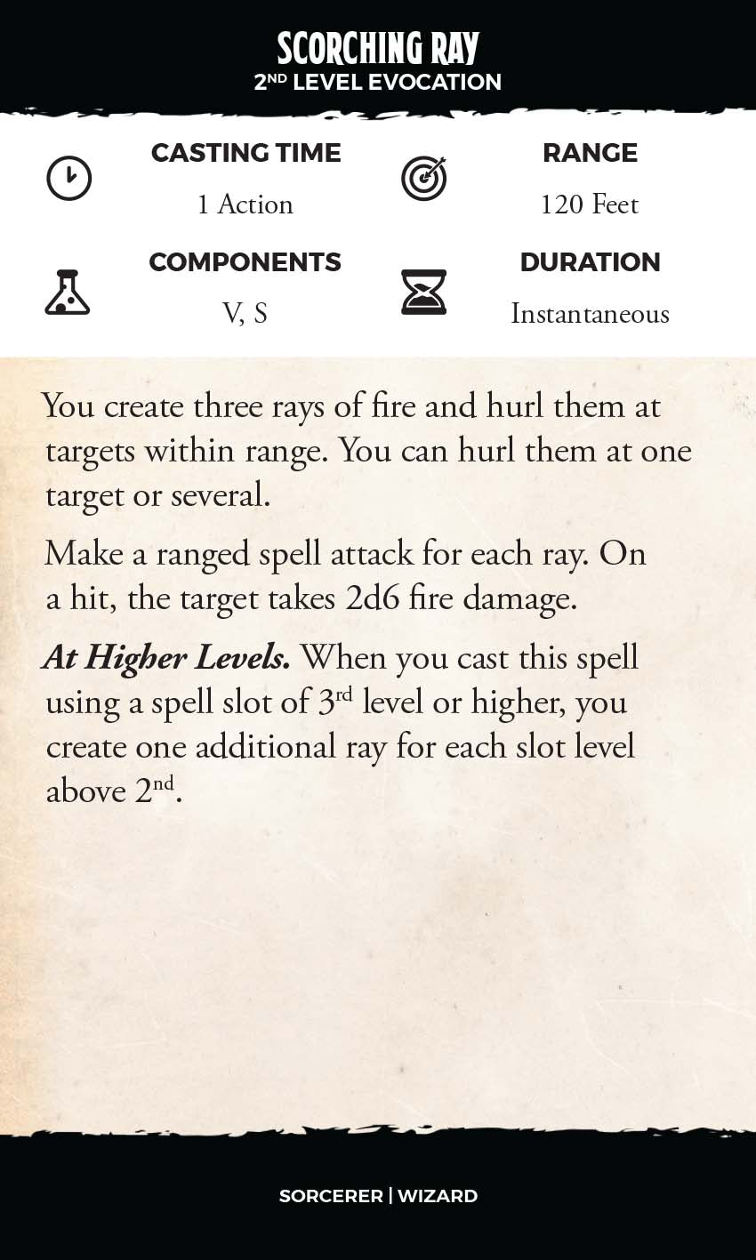 Animated Spells: Level 2, I-Z